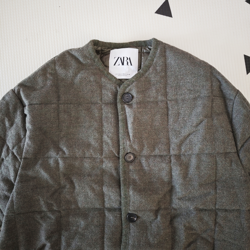 Zara Men's woolen Quilted  linerJacket